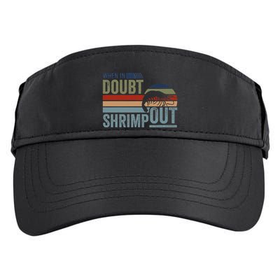 Retro Jiu Jitsu Martial Art When In Doubt Shrimp Out Bjj Mma Adult Drive Performance Visor
