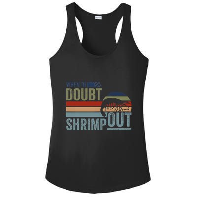 Retro Jiu Jitsu Martial Art When In Doubt Shrimp Out Bjj Mma Ladies PosiCharge Competitor Racerback Tank