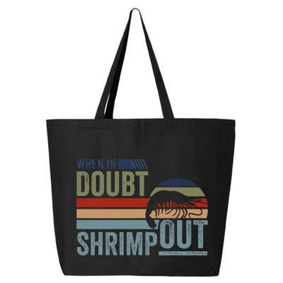 Retro Jiu Jitsu Martial Art When In Doubt Shrimp Out Bjj Mma 25L Jumbo Tote