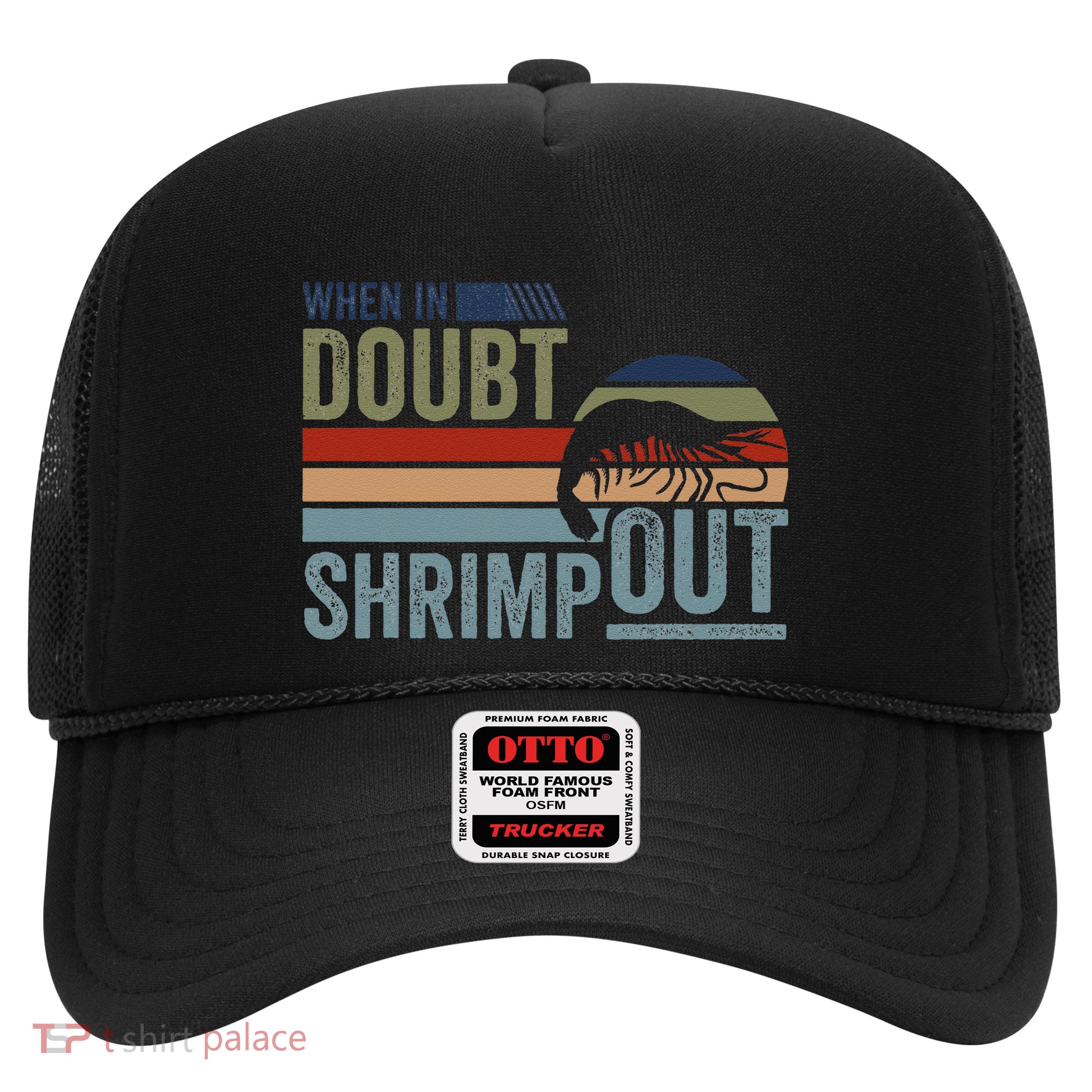 Retro Jiu Jitsu Martial Art When In Doubt Shrimp Out Bjj Mma Trucker Hat