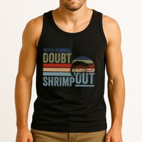 Retro Jiu Jitsu Martial Art When In Doubt Shrimp Out Bjj Mma Tank Top