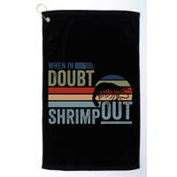 Retro Jiu Jitsu Martial Art When In Doubt Shrimp Out Bjj Mma Golf Towel