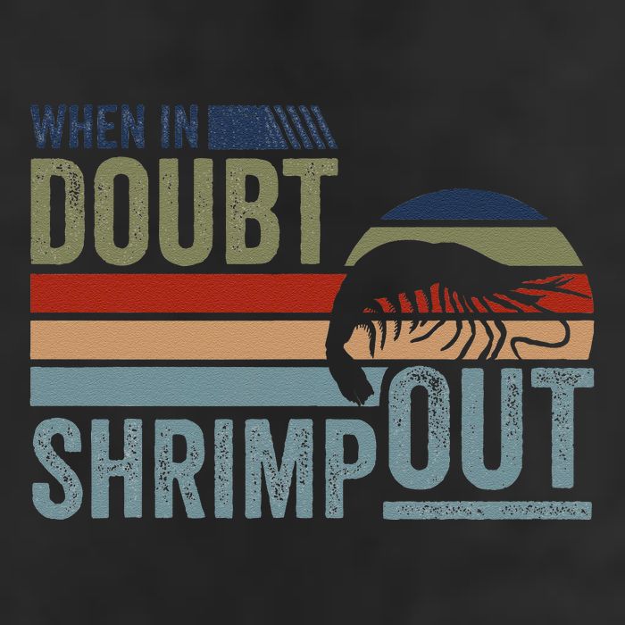 Retro Jiu Jitsu Martial Art When In Doubt Shrimp Out Bjj Mma Microfiber Hand Towel