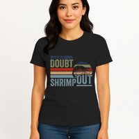 Retro Jiu Jitsu Martial Art When In Doubt Shrimp Out Bjj Mma Womens T-Shirt