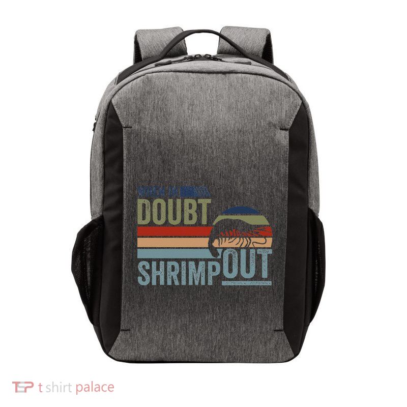 Retro Jiu Jitsu Martial Art When In Doubt Shrimp Out Bjj Mma Vector Backpack