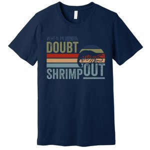 Retro Jiu Jitsu Martial Art When In Doubt Shrimp Out Bjj Mma Premium T-Shirt