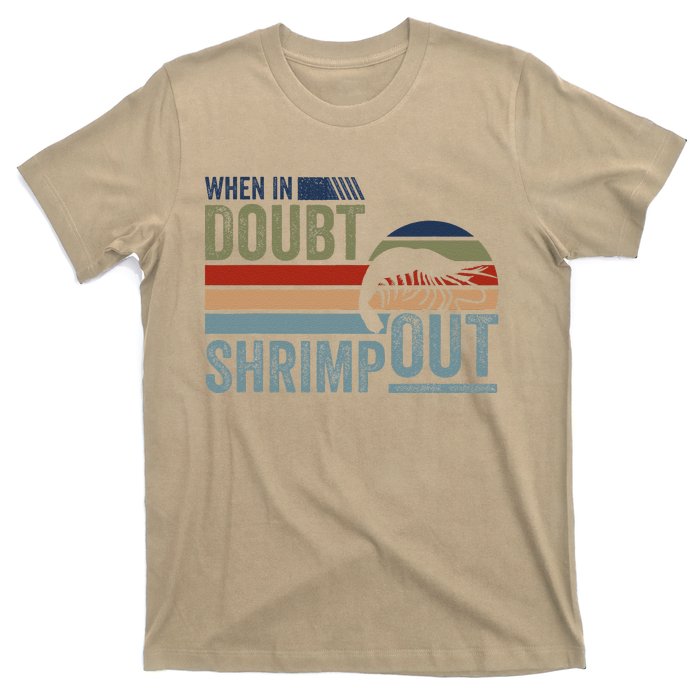 Retro Jiu Jitsu Martial Art When In Doubt Shrimp Out Bjj Mma T-Shirt