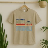 Retro Jiu Jitsu Martial Art When In Doubt Shrimp Out Bjj Mma T-Shirt