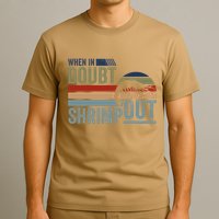 Retro Jiu Jitsu Martial Art When In Doubt Shrimp Out Bjj Mma T-Shirt