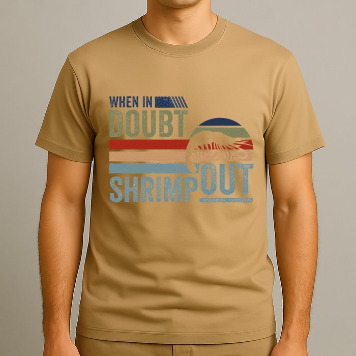 Retro Jiu Jitsu Martial Art When In Doubt Shrimp Out Bjj Mma T-Shirt