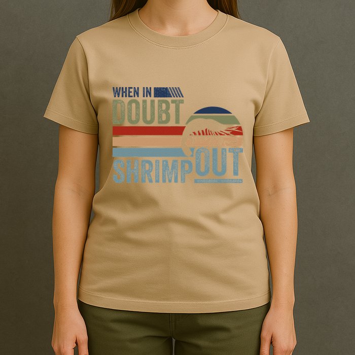 Retro Jiu Jitsu Martial Art When In Doubt Shrimp Out Bjj Mma T-Shirt