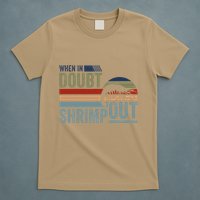 Retro Jiu Jitsu Martial Art When In Doubt Shrimp Out Bjj Mma T-Shirt