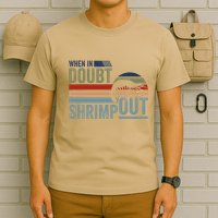 Retro Jiu Jitsu Martial Art When In Doubt Shrimp Out Bjj Mma T-Shirt