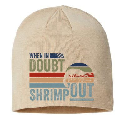 Retro Jiu Jitsu Martial Art When In Doubt Shrimp Out Bjj Mma Sustainable Beanie