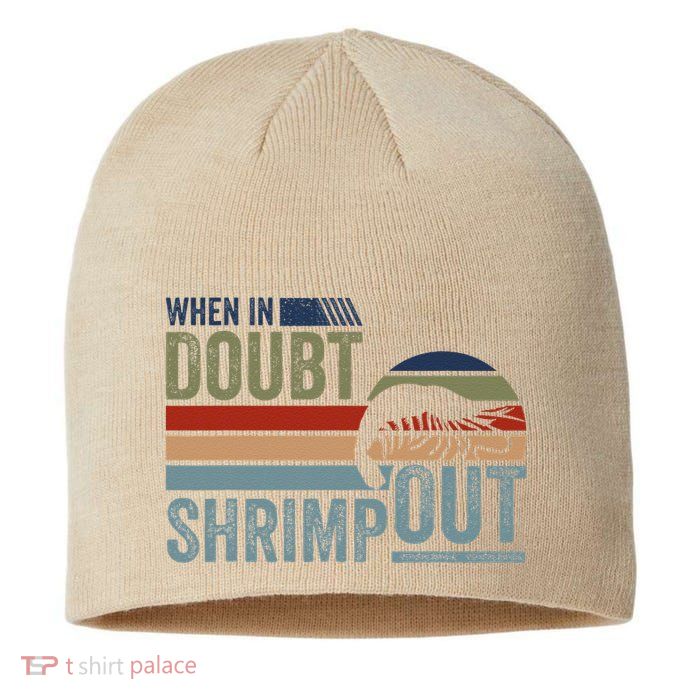 Retro Jiu Jitsu Martial Art When In Doubt Shrimp Out Bjj Mma Sustainable Beanie