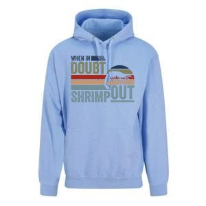 Retro Jiu Jitsu Martial Art When In Doubt Shrimp Out Bjj Mma Unisex Surf Hoodie