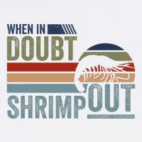 Retro Jiu Jitsu Martial Art When In Doubt Shrimp Out Bjj Mma Garment-Dyed Sweatshirt