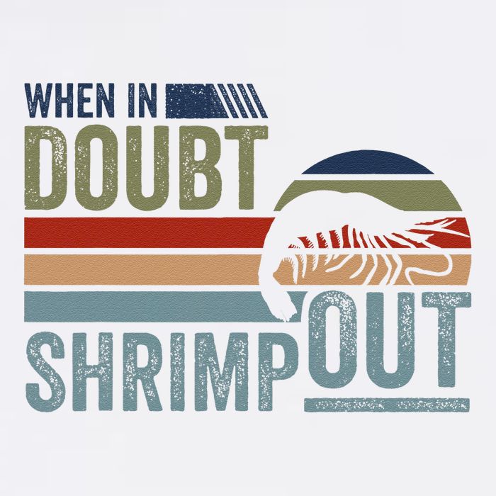 Retro Jiu Jitsu Martial Art When In Doubt Shrimp Out Bjj Mma Garment-Dyed Sweatshirt