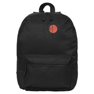 Retro Japanese Japan Flag Great Wave Outline Graphic 16 in Basic Backpack