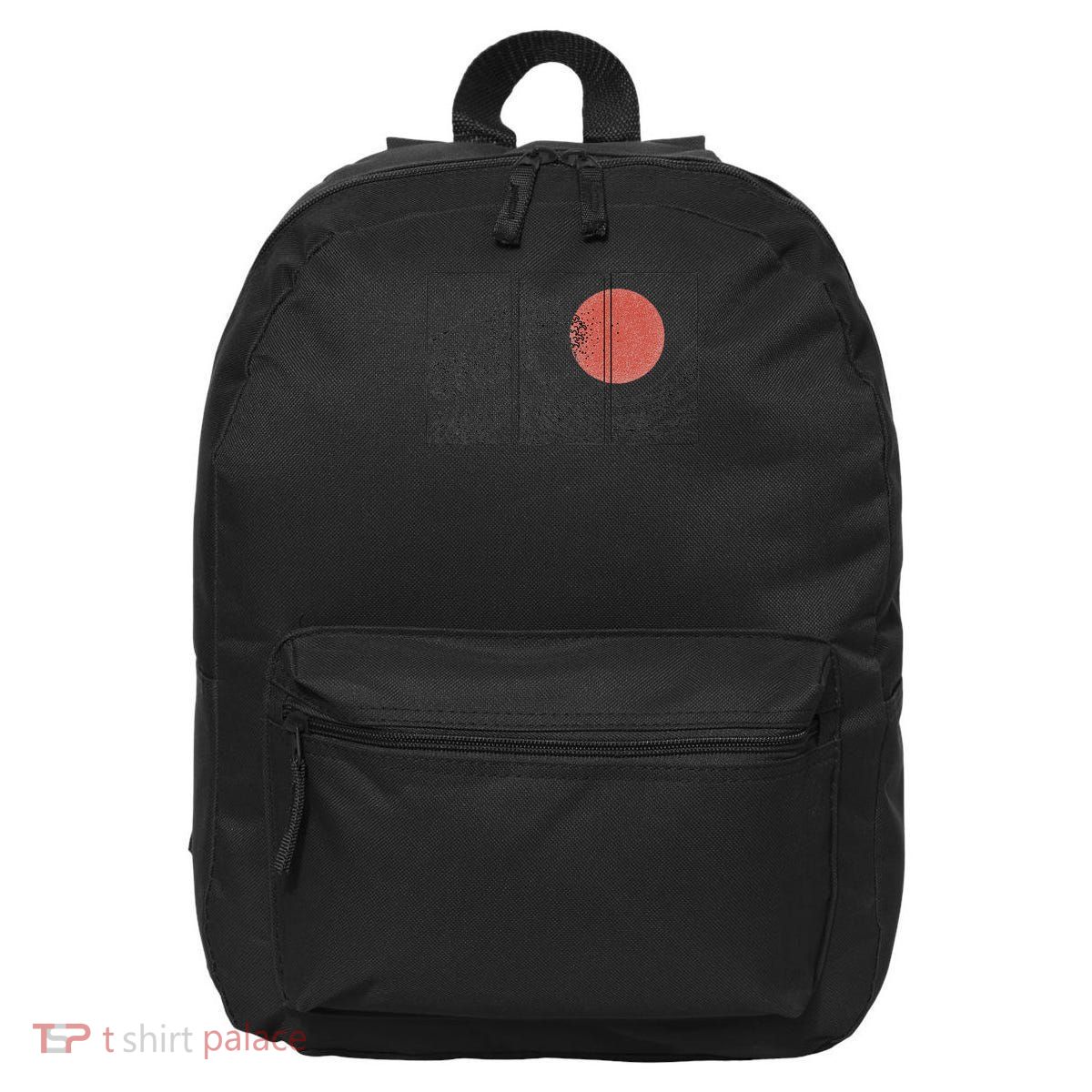 Retro Japanese Japan Flag Great Wave Outline Graphic 16 in Basic Backpack