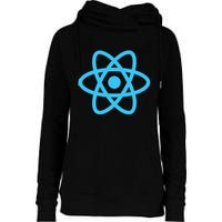 React JavaScript JS Frontend Software Engineer Programmer Womens Funnel Neck Pullover Hood