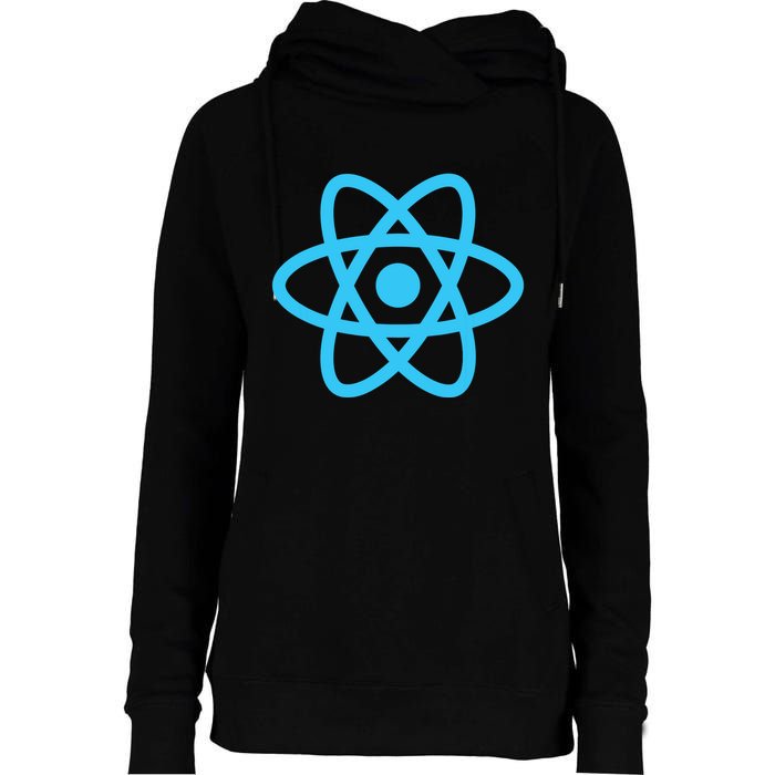 React JavaScript JS Frontend Software Engineer Programmer Womens Funnel Neck Pullover Hood