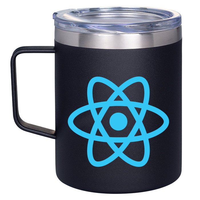 React JavaScript JS Frontend Software Engineer Programmer 12oz Stainless Steel Coffee Mug