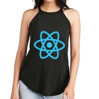 React JavaScript JS Frontend Software Engineer Programmer Women's Perfect Tri Rocker Tank