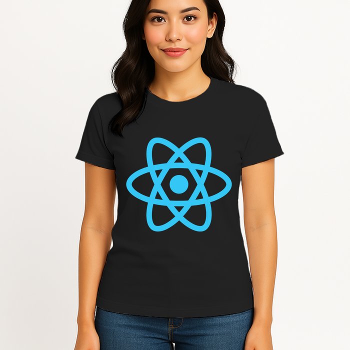 React JavaScript JS Frontend Software Engineer Programmer Womens T-Shirt