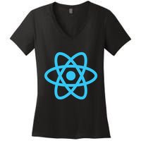 React JavaScript JS Frontend Software Engineer Programmer Women's V-Neck T-Shirt