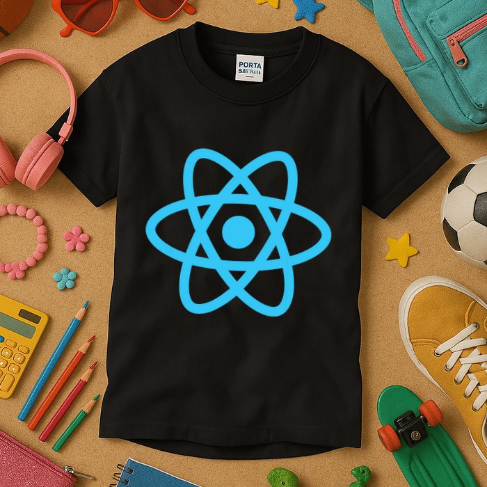 React JavaScript JS Frontend Software Engineer Programmer Kids T-Shirt