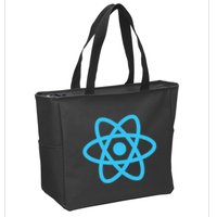 React JavaScript JS Frontend Software Engineer Programmer Zip Tote Bag