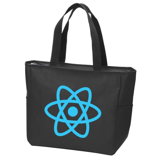 React JavaScript JS Frontend Software Engineer Programmer Zip Tote Bag