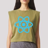 React JavaScript JS Frontend Software Engineer Programmer Garment-Dyed Women's Muscle Tee