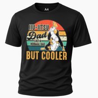 Retro Jiu Jitsu Dad Brazilian BJJ Jew Jitsu Father Cooling Performance Crew T-Shirt