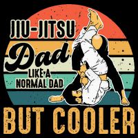 Retro Jiu Jitsu Dad Brazilian BJJ Jew Jitsu Father Cooling Performance Crew T-Shirt