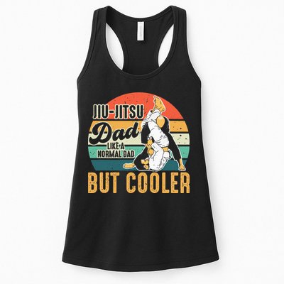 Retro Jiu Jitsu Dad Brazilian BJJ Jew Jitsu Father Womens Tank Top