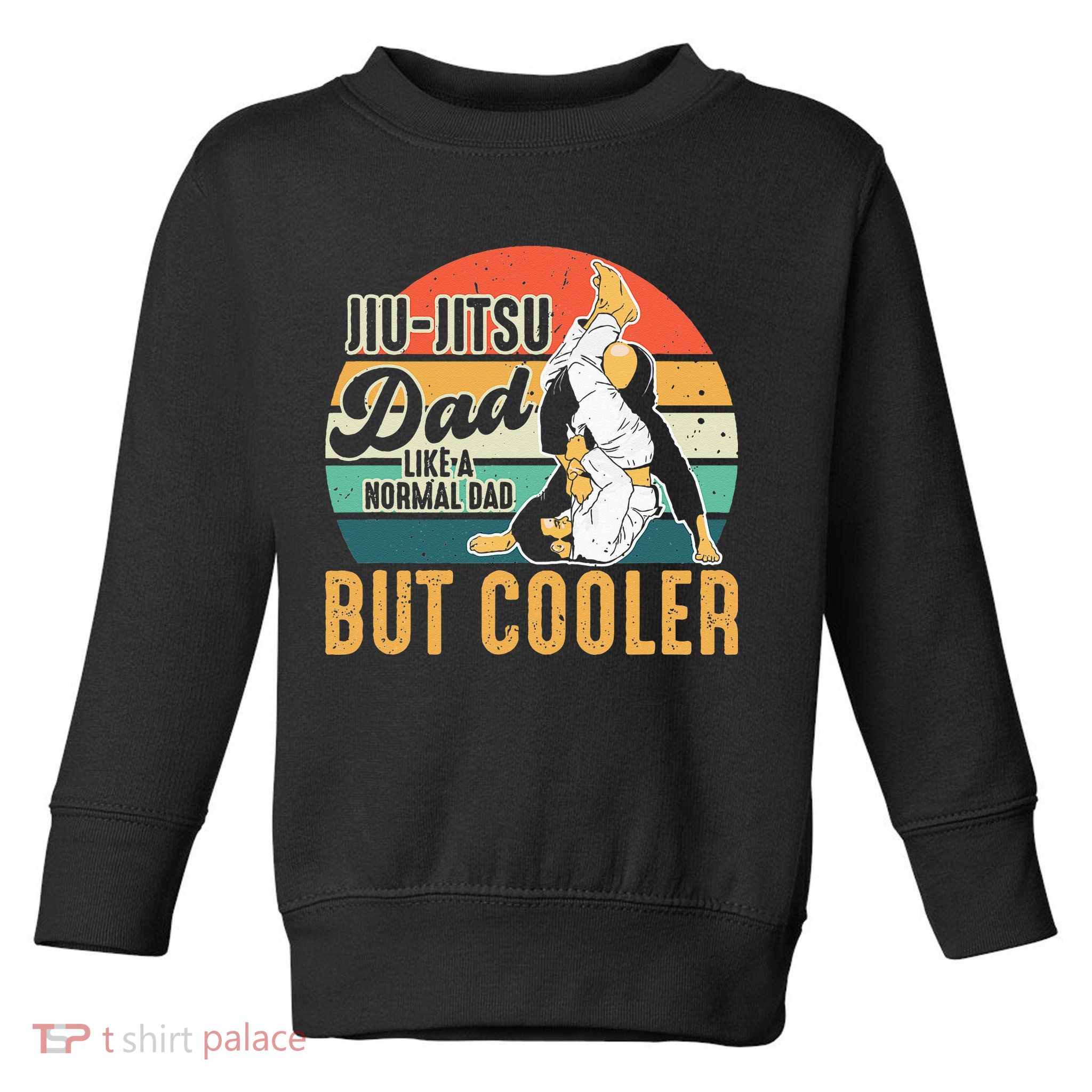 Retro Jiu Jitsu Dad Brazilian BJJ Jew Jitsu Father Toddler Sweatshirt