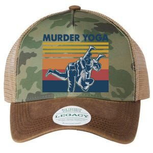 Retro Jiu Jitsu Murder Yoga Jiu Jitsu Murder Yoga Legacy Tie Dye Trucker Hat