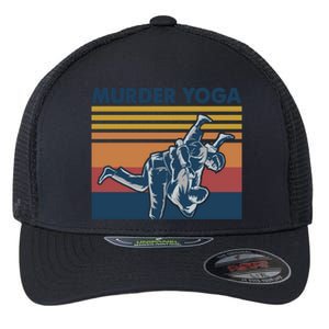 Retro Jiu Jitsu Murder Yoga Jiu Jitsu Murder Yoga Flexfit Unipanel Trucker Cap