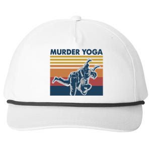 Retro Jiu Jitsu Murder Yoga Jiu Jitsu Murder Yoga Snapback Five-Panel Rope Hat