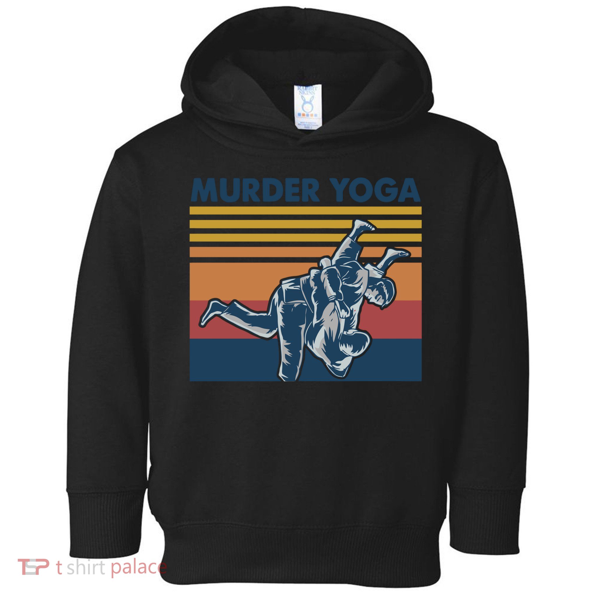 Retro Jiu Jitsu Murder Yoga Jiu Jitsu Murder Yoga Toddler Hoodie