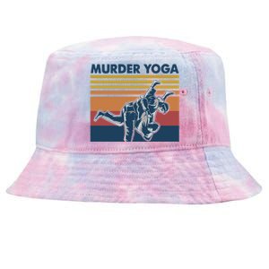 Retro Jiu Jitsu Murder Yoga Jiu Jitsu Murder Yoga Tie-Dyed Bucket Hat