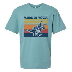 Retro Jiu Jitsu Murder Yoga Jiu Jitsu Murder Yoga Sueded Cloud Jersey T-Shirt