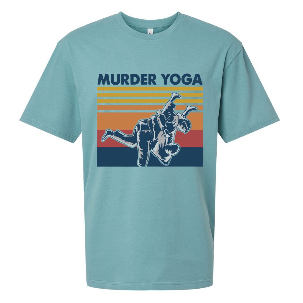 Retro Jiu Jitsu Murder Yoga Jiu Jitsu Murder Yoga Sueded Cloud Jersey T-Shirt