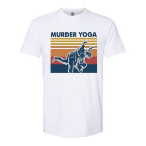 Retro Jiu Jitsu Murder Yoga Jiu Jitsu Murder Yoga Softstyle CVC T-Shirt