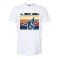 Retro Jiu Jitsu Murder Yoga Jiu Jitsu Murder Yoga Softstyle CVC T-Shirt