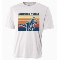 Retro Jiu Jitsu Murder Yoga Jiu Jitsu Murder Yoga Cooling Performance Crew T-Shirt