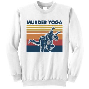 Retro Jiu Jitsu Murder Yoga Jiu Jitsu Murder Yoga Sweatshirt