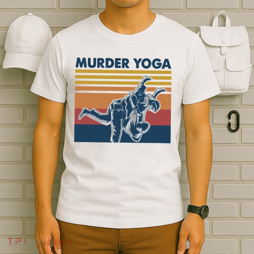 Retro Jiu Jitsu Murder Yoga Jiu Jitsu Murder Yoga T-Shirt